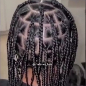 Single braids for Natalies.hair