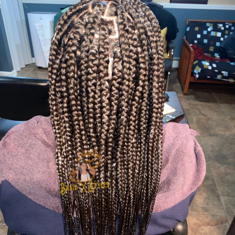 Medium Box Braids for Braidxstyles