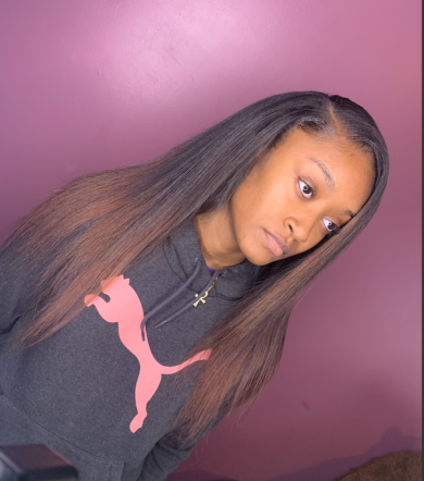 Weave installation w. Leave out for DejSharie_Beauty Weave installation w. Leave out for DejSharie_Beauty